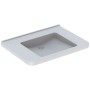 Lavabo Geberit Renova Comfort Square 75 cm, sans trou de robinet ni trop-plein
