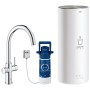 Rubinetto e boiler GROHE Red Duo taglia L, rubinetto con beccuccio a C