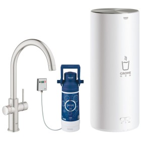 Rubinetto e boiler GROHE Red Duo taglia L, rubinetto con beccuccio a C