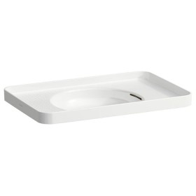 LAUFEN Val Lavabo encastré 55 x 36 cm sans trou de robinet, avec trop-plein