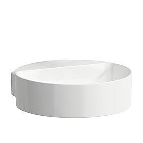 Lavabo mural encastré LAUFEN Val 40 x 42,5 cm sans trou de robinet, sans trop-plein