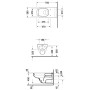 Duravit D-Code Vital WC sospeso a scarico profondo - vista dettagliata