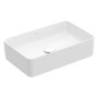 Lavabo d'appoggio Villeroy & Boch Collaro 56 cm quadrato senza troppopieno, senza foro per rubinetto - vista dettagliata