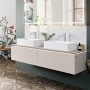 Lavabo d'appoggio Villeroy & Boch Collaro 56 cm quadrato senza troppopieno, senza foro per rubinetto - immagine prodotto