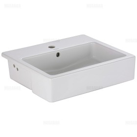 Duravit Vero Vasque encastrée à moitié avec 1 trou de robinet
