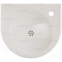 Lavabo Duravit Architec 57,5 cm Trou de robinet à droite, pour montage avec siphon encastré - vue détaillée