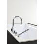 LAUFEN Kartell Rechteckbadewanne 170 x 86 cm Einbauversion, Ecke links - technische Ansicht