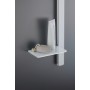 Barra doccia Duravit 80 cm, con mensola - vista tecnica