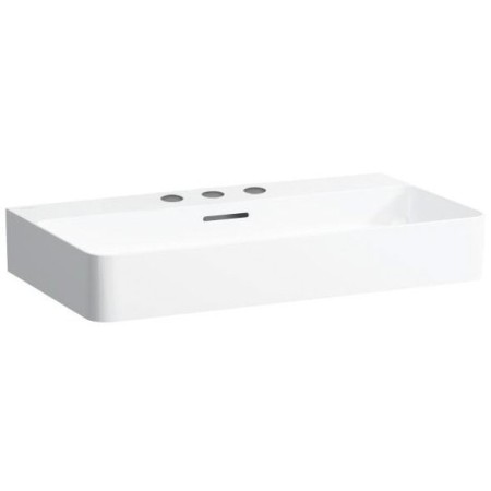 Lavabo encastrable LAUFEN Val 75 x 42 cm avec 3 trous de robinet, avec trop-plein