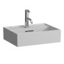 Vasque à main LAUFEN Kartell 45 x 34 cm, avec 3 trous de robinet, avec trop-plein