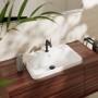 hansgrohe Xuniva Q Vasque encastrée 55 x 45 cm, avec 1 trou de robinet et trop-plein, avec SmartClean - vue technique