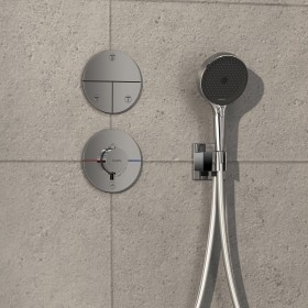 Thermostat encastré hansgrohe ShowerSelect Comfort S pour 1 consommateur et 1 sortie supplémentaire