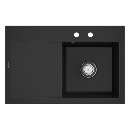 Villeroy & Boch Subway Style 45 Einbauspüle, Ablaufgarnitur mit Excenterbetätigung, Becken rechts