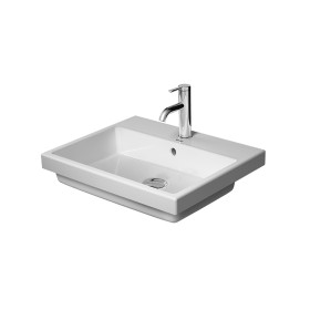 Lavabo encastré Duravit Vero Air sans trou de robinet 55 x 45,5 cm