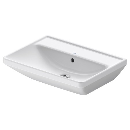 Lavabo Duravit D-Neo 60 cm, sans trou de robinet, avec trop-plein