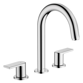 Rubinetto per lavabo a 3 fori hansgrohe Vernis Shape con scarico a tirante