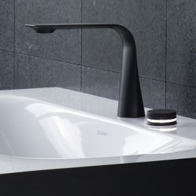 Robinet de lavabo électronique Duravit D.1e 2 trous XL avec alimentation intégrée