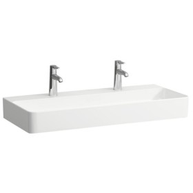Vasque LAUFEN Val encastrable 95 x 42 cm avec 2 trous de robinet, sans trop-plein