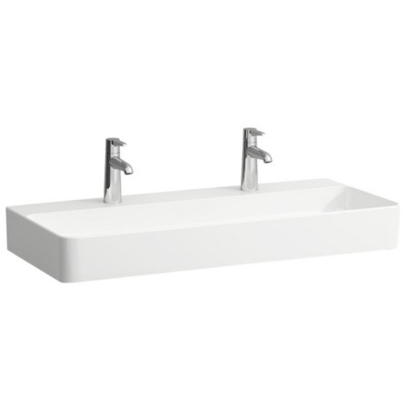 Vasque LAUFEN Val, encastrable 95 x 42 cm avec 2 trous de robinet, sans trop-plein