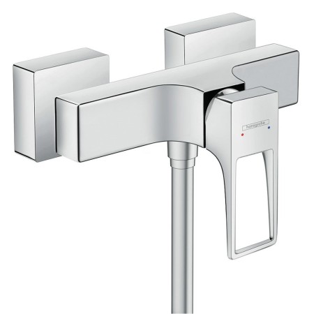 Miscelatore doccia a parete hansgrohe Metropol con maniglia ad arco