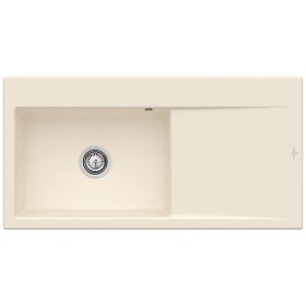 Évier encastrable Villeroy & Boch Subway Style 60, bonde à commande manuelle, cuve à gauche