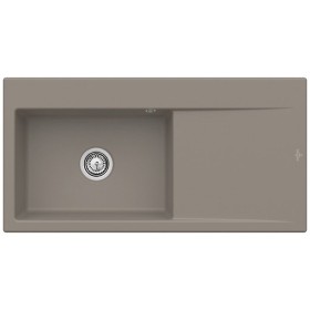 Évier encastrable Villeroy & Boch Subway Style 60, bonde à actionnement manuel, cuve à gauche