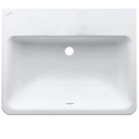 Vasque encastrable LAUFEN PRO S 56 cm par le dessus, sans trou de robinet, avec trop-plein