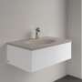 Villeroy & Boch Antao Schrankwaschtisch 80 x 50 cm, ohne Überlauf, mit 1 Hahnloch - technische Ansicht