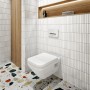 Villeroy & Boch Architectura WC sospeso senza bordo, AntiBac e CeramicPlus - vista tecnica
