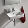 Lavabo LAUFEN PRO S 45 cm con foro rubinetto e troppo pieno - vista tecnica