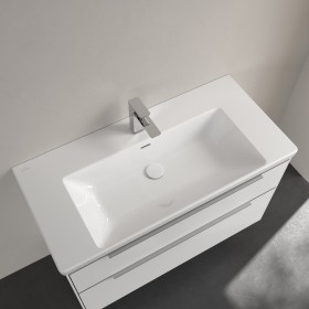 Villeroy & Boch Subway 3.0 Mobile lavabo 100 cm, con 1 foro per rubinetto, con troppopieno