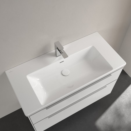 Villeroy & Boch Subway 3.0 Mobile lavabo 100 cm, con 1 foro per rubinetto, con troppopieno