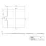 Receveur de douche Villeroy & Boch Wallway 120 x 120 x 3 cm - photo produit