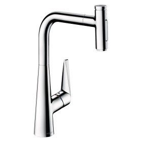 hansgrohe Talis Select M51 Miscelatore monocomando per cucina 300, doccetta estraibile, 2 getti