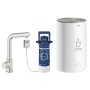 Rubinetto da pavimento GROHE Red Mono e caldaia taglia M, rubinetto con beccuccio a L