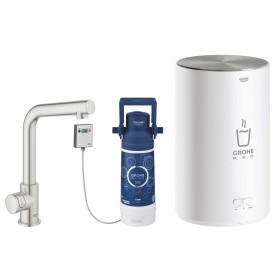 Rubinetto da pavimento GROHE Red Mono e caldaia taglia M, rubinetto con beccuccio a L