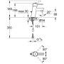 Robinet de lavabo monocommande GROHE Concetto - vue détaillée