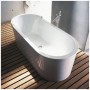Baignoire ovale Duravit Starck 160 x 80 cm autoportante - vue détaillée