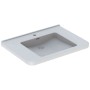 Lavabo Geberit Renova Comfort Square 75 cm, accessible aux personnes à mobilité réduite