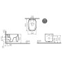 VitrA Plural WC a parete VitrA Flush 2.0 - immagine prodotto