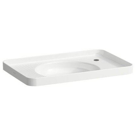 Lavabo encastré LAUFEN Val 55 x 36 cm avec trou pour robinet à droite, sans trop-plein
