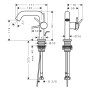Robinet de lavabo monocommande hansgrohe Tecturis S 110 Fine CoolStart économie d'eau+ avec bonde - photo produit