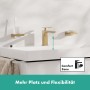 Robinet de lavabo monocommande hansgrohe Tecturis E 110 CoolStart économie d'eau+ sans vidage - photo produit