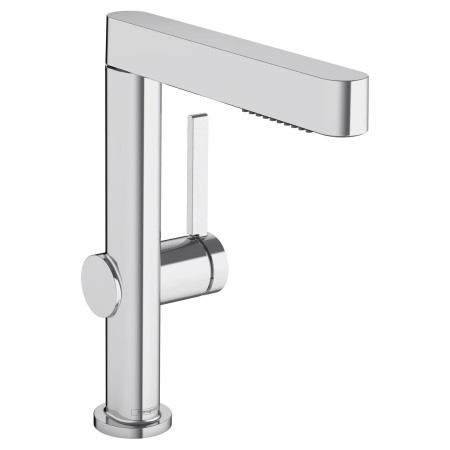 Robinetterie de lavabo monocommande hansgrohe Finoris 230 avec douchette extractible, 2 types de jets