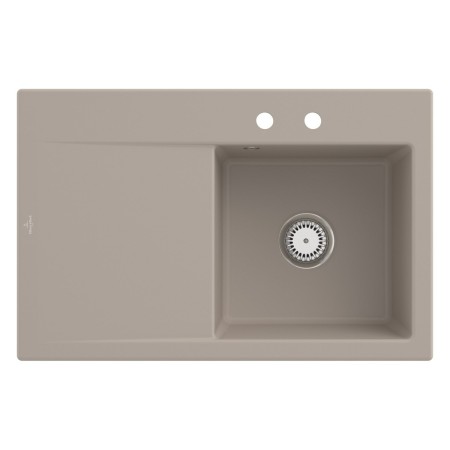 Villeroy & Boch Subway Style 45 Einbauspüle, Ablaufgarnitur mit Handbetätigung, Becken rechts