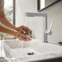 Robinetterie de lavabo monocommande hansgrohe Finoris 230 avec douchette extractible, 2 types de jets - vue détaillée
