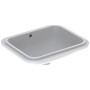 Lavabo encastré Geberit VariForm 53 x 44 cm, rectangulaire