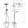 hansgrohe Crometta S 240 1jet Showerpipe mit Einhebelmischer - Produktansicht