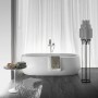 LAUFEN Il Bagno Alessi freistehende Badewanne 183 x 87 cm, mit Beleuchtung - technische Ansicht