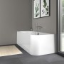 Baignoire Duravit Happy D.2 rectangle 180 x 80 cm, avec tablier en acrylique intégré